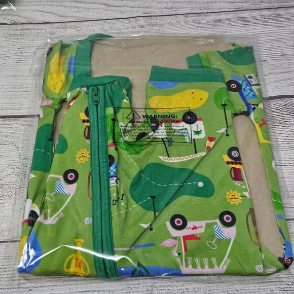 NIB Little Sleepies Fairway Fun Shorty Zippy Size 6-12 months - Picture 3 of 3